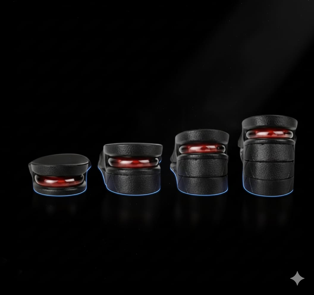 FSK Height Increase Insoles for Men Soft 4-Layer Orthotic Soles