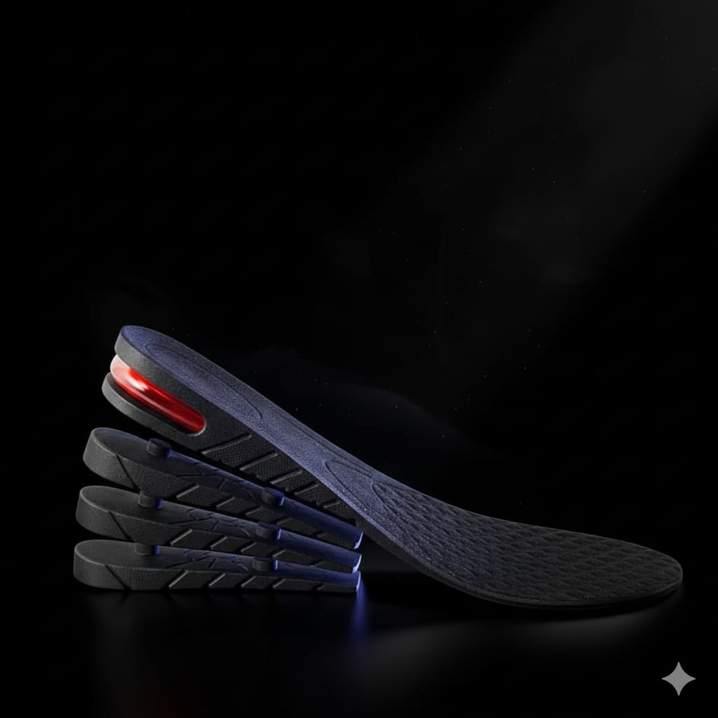FSK Height Increase Insoles for Men Soft 4-Layer Orthotic Soles